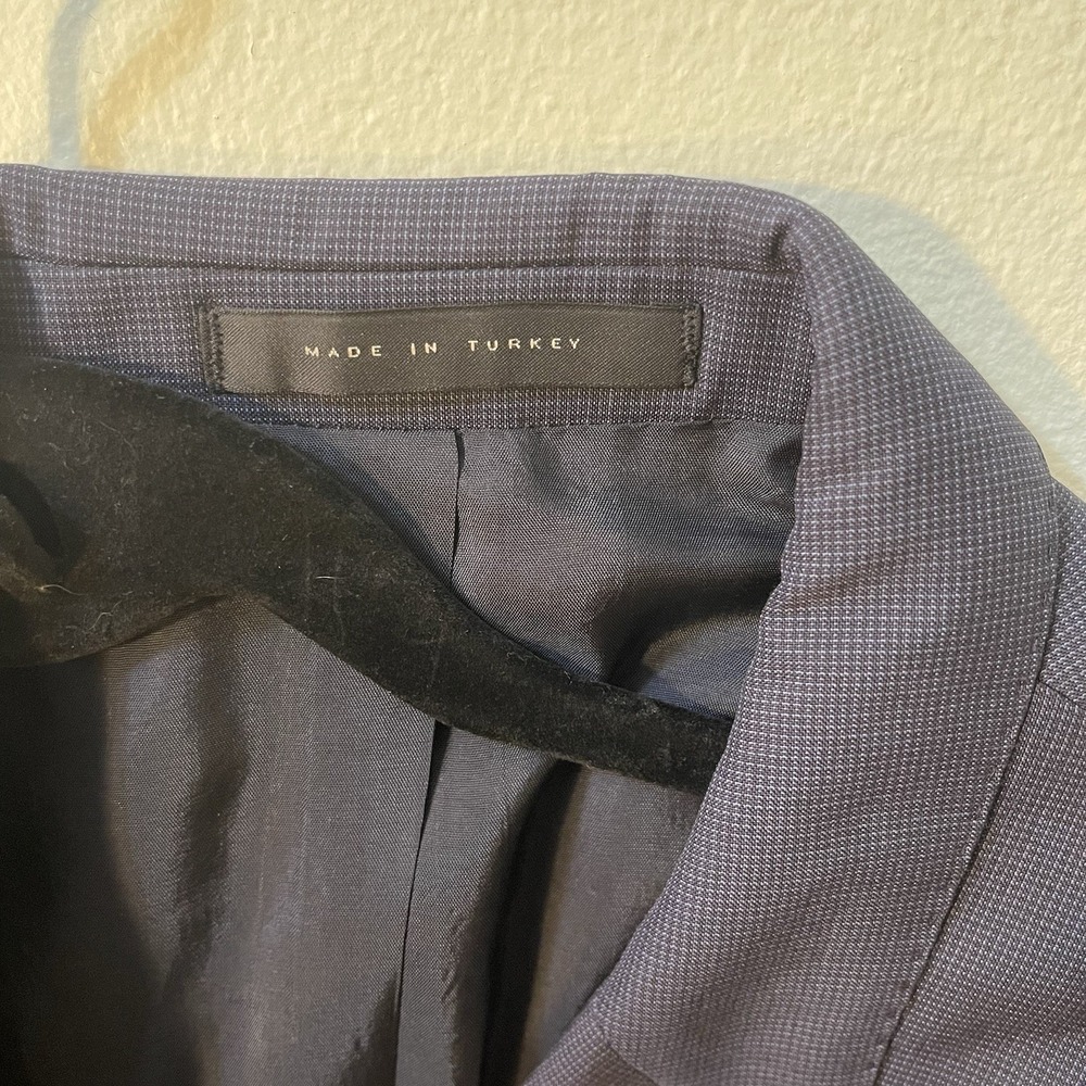 Hugo Boss RyanWin Navy Virgin Wool Blend Blazer Sport Coat Mens 40S EU 50C - Picture 3 of 11